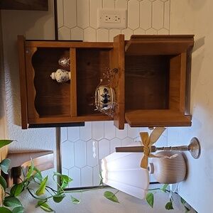 Vintage 24 Inch Kitchen Counter Spice Hutch.